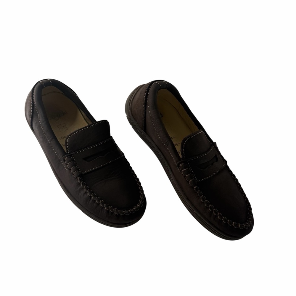 Primigi Kids Brown Leather Moccasin Loafers - Picture 3 of 8